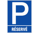 Panneau Parking réservé - Rigide 330x400mm - 4181011