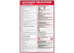 Panneau d'affichage obligatoire du code du travail 400x600mm - 4300832