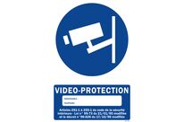 Panneau video protection + picto