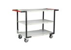 Servante 3 longs plateaux bois gris - 250 kg