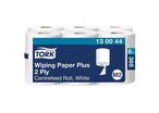 Tork - Bobine d'essuyage Premium M2 - Blanc - 2 plis - Ouate de cellulose - Usage alimentaire - 50% recyclé