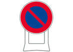 Panneau temporaire B6a1 sur pied