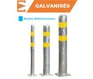 Poteau de protection acier Galva Ø90-Ø114-Ø159MM