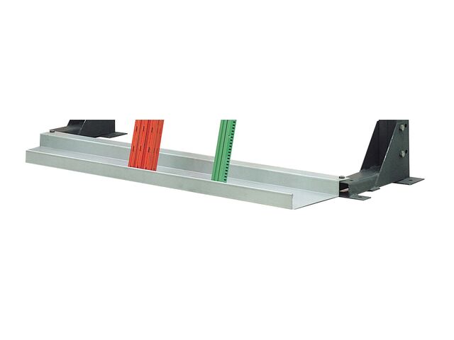 Goulotte L.2000 mm pour rayonnage porte-barres vertical