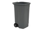 Mobil Plastic - Poubelle de tri extérieur 100 L Gris - 2 Roues - Éco-responsable