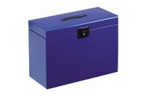 Valise metal et 5 dossiers suspendus Bleu