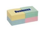 Notes Repositionnables Businesst  pastel 76 x 76 Lot de 12