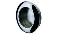 Poignée à encastrer - Platine ronde Zamak chromé brillant