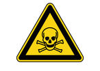 Panneau de danger matières toxiques 