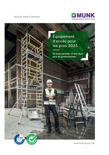 GENTNER ET FILS Catalogue 2025 accès en hauteur standard pour les pros