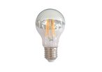Ampoule E27 LED Filament 7W A60 Avec Reflet - Blanc Chaud 2300K - 3500K / Argent