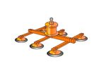 (Ventouse de levage avec 6 ventouses - 1200kg)