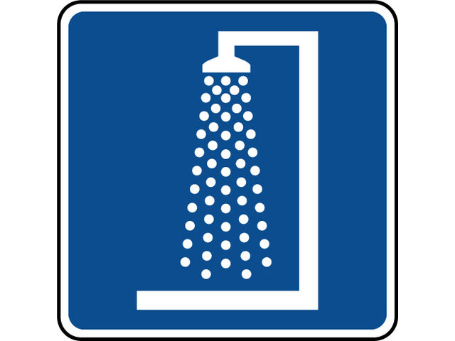 Panneau d'information douche