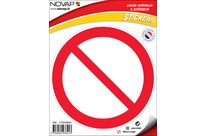 Panneau Interdiction signal général - Vinyle adhésif Ø180mm - 4233413