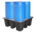 Bac de rétention PE recyclé 4 fûts | BAC4F/ECO