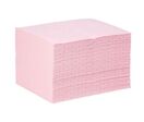 Pig - Absorbant pour produits chimiques - 100 carrés - Rose - Polypropylène - 84 L d'absorption - Emballage recyclable