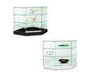 Vitrine d'exposition d'Angle Blanche H95- P47 cm