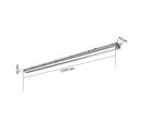 Pack de 6 - Réglette étanche 150 cm double pour Tube LED T8 IP65 (Boitier vide)