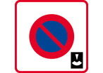 Panneau zone stationnement durée limitée B6b3