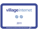 Panneau de signalisation village internet