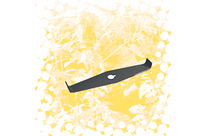 Lame 2 dents spéciale ronce pour tête de débroussailleuse - 300x75x3mm Al. 25.4mm