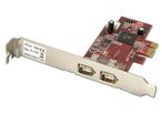 Carte FireWire 1394a, 2 ports, PCI-Express