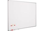 Smit Visual - Tableau blanc Softline cadre alu 120x150 cm - Magnétique laqué - Fixation murale