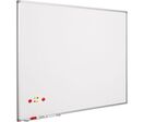 Smit Visual - Tableau blanc Softline cadre alu 120x150 cm - Magnétique laqué - Fixation murale