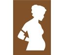 Pochoir femme enceinte