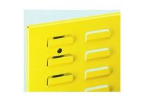 Panneau à fentes horizontal L1500xH450mm RAL 1023 : RASTERPLAN