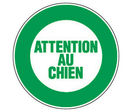 Panneau Attention au chien - Rigide Ø300mm - 4062143