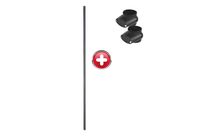 Poteau acier 2m50 galvanisé très grande hauteur avec support panneau - 2229128