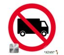 Panneau interdit aux poids lourds - Alu Ø300mm - 4012407