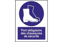 Panneau port obligatoire des chaussures de sécurité