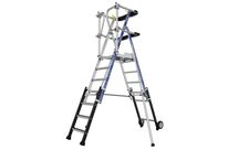 Tubesca-Comabi - Plateforme Évolutive Sherpascopic Saloon Aluminium - 6 Marches - Hauteur Travail 3.61m - Charge Max 150kg - Éco-responsable