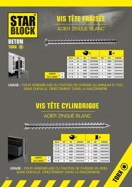Vis béton Starblock