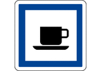 Panneau indication cafétéria CE18