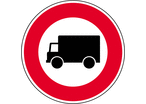 Panneau interdiction aux poids-lourds B8