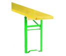 Banc pliant en pin piètement cornière - PRAGUES 200 x 25 cm