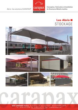 CARAPAX ABRIS POUR AIRES DE STOCKAGE, LIVRAISON ET PRÉPARATION