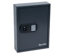 Manutan Expert - Armoire à clés haute sécurité (100 crochets) Gris foncé - Acier - Fermeture clé et code - 550x400x120 mm