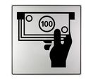 Plaquette Distributeur automatique de billets - Iso 7001 200x200mm - 4380087