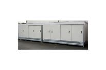 Conteneur de stockage isolé avec portes coulissantes 4 vantaux de 1m