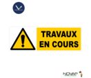 Panneau Travaux en cours - Classe 1 - 450x150 mm - 4037622