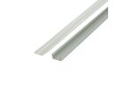 Profilé Aluminium pour Ruban LED Couvercle Blanc Opaque - 1 m