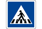 Panneau indication passage piétons C20a