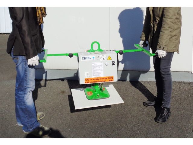 Palonnier à ventouse pour la pose de dalles en béton ou pierre