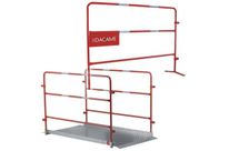 Lot barrières de chantier avec paserelle