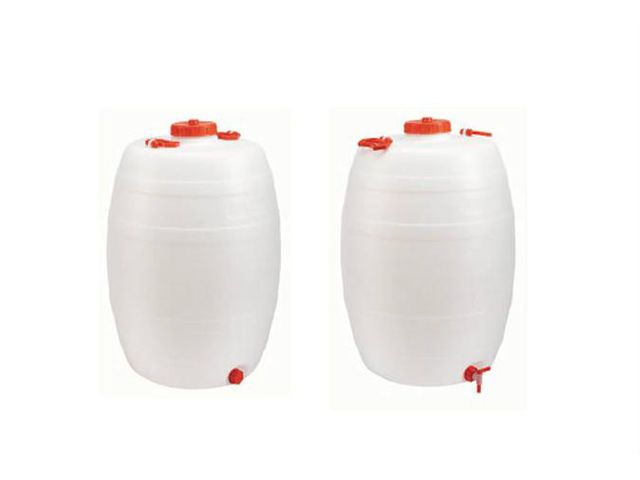 BARIL POUR LIQUIDES - 50L - AVEC ROBINET / HXØ: 560X390 MM