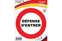 Panneau Défense d&amp;#039;entrer - Vinyle adhésif Ø300mm - 4031842